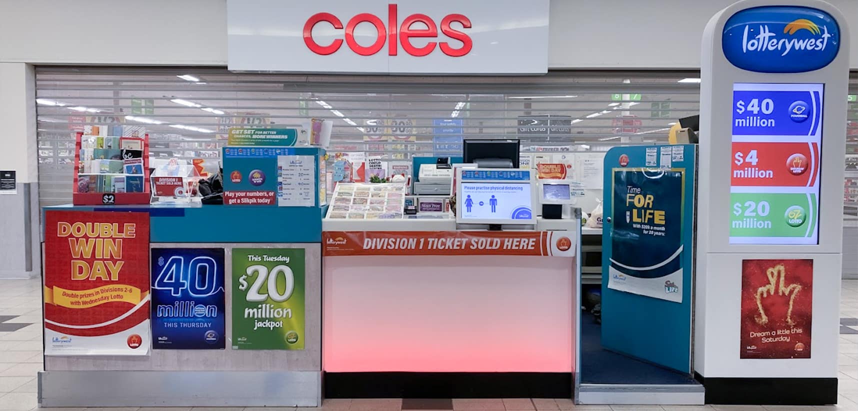 Stargate Shopping Centres Kelmscott Busy Bee Lottery kiosk